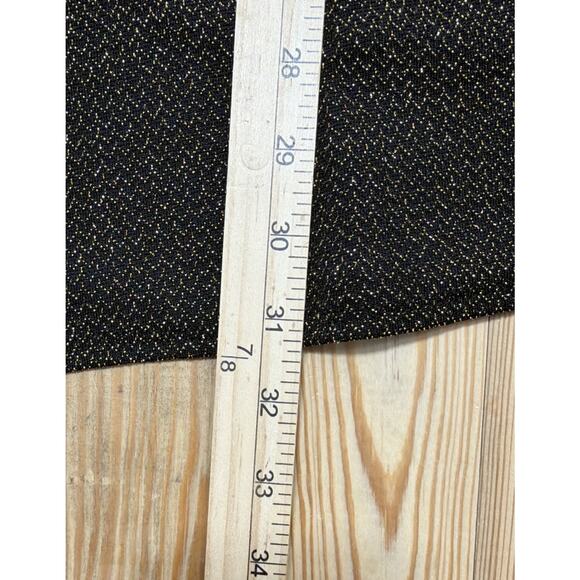 Vintage Tiffany & Grey Cardigan Metallic Gold Black Size Small Made In USA - Picture 5 of 6